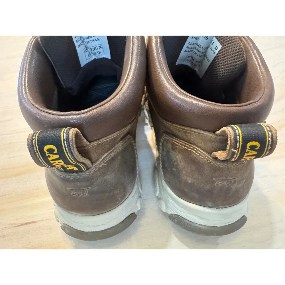 Carolina CA5570 ESD Safety Toe Work Boots Brown Leather 11D‎ Utility